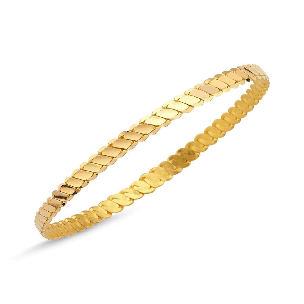 22 Ayar Üçlü Burma Altın Bilezik 18 Gr